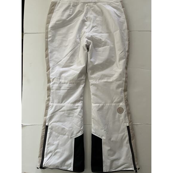Lole Snow Ski Pants Women XL White Quilted Knee Zip Hand Pockets Snowboarding - Picture 15 of 16